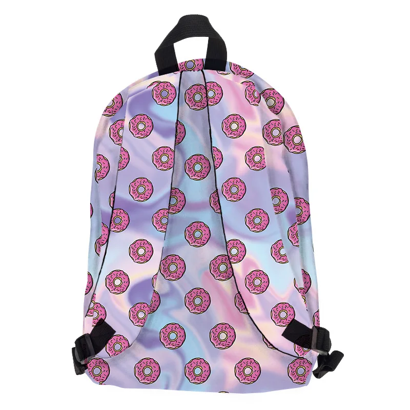 Holo пончики 3D печать mochila рюкзак женская сумка mochilas mujer новые школьные рюкзаки для