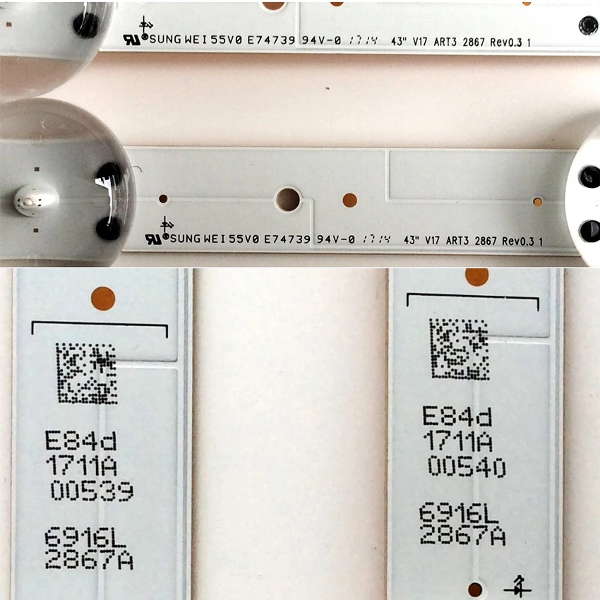 Светодиодный ленточный блок для телевизоров LG 43LJ550Y-TA 43LJ552V-TA 43LJ553T-TC 43LJ554T-TA
