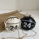 Сумка кросс-боди Женская с буквенным принтом, повседневный саквояж на цепочке из экокожи, мессенджер на плечо