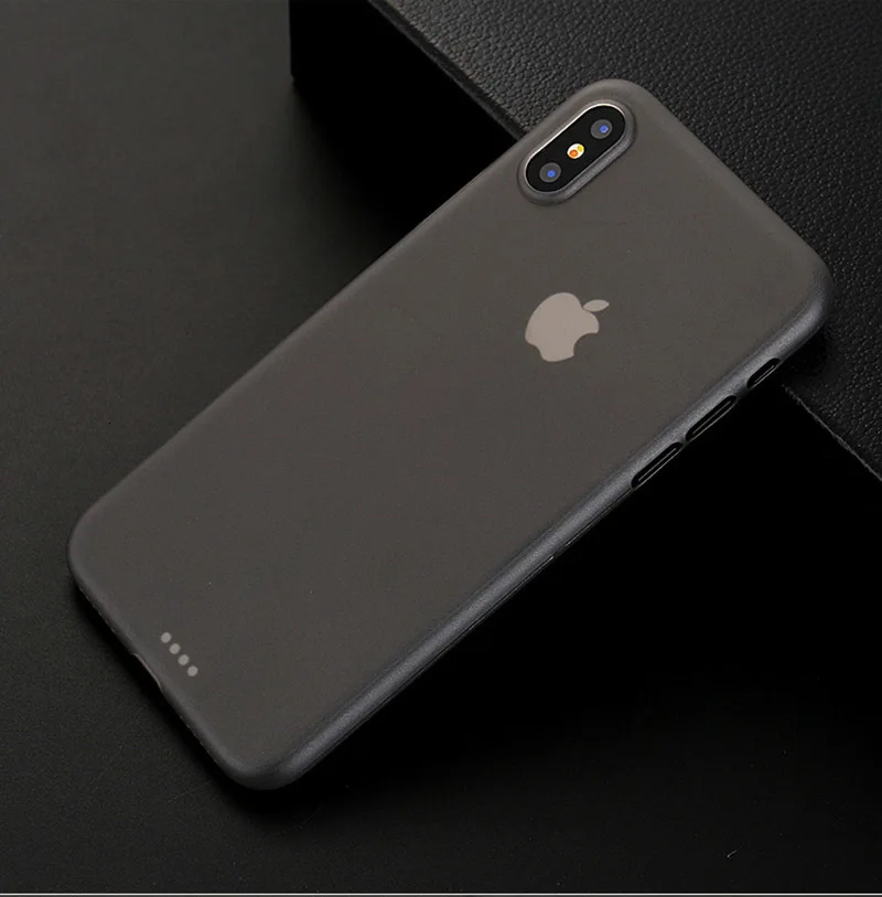 100 шт чехол для телефона Apple iPhone 11 Pro Max XS XR X 8 7 6 6S Plus SE 5 5S минимальный дизайн матовое покрытие Тонкий чехол - Цвет: Gray