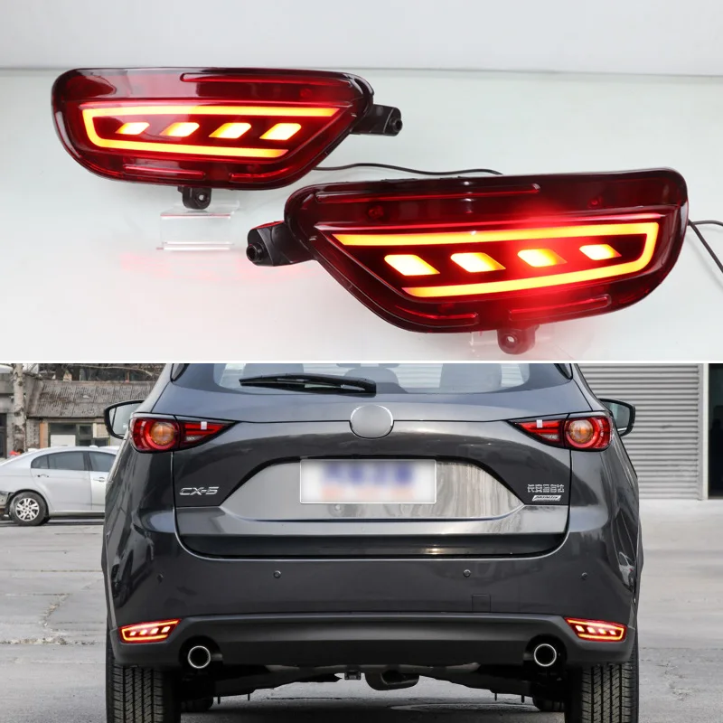 2 шт. светодиодный задний противотуманный фонарь для Mazda CX 5 CX5 2017 2018 2019 водить