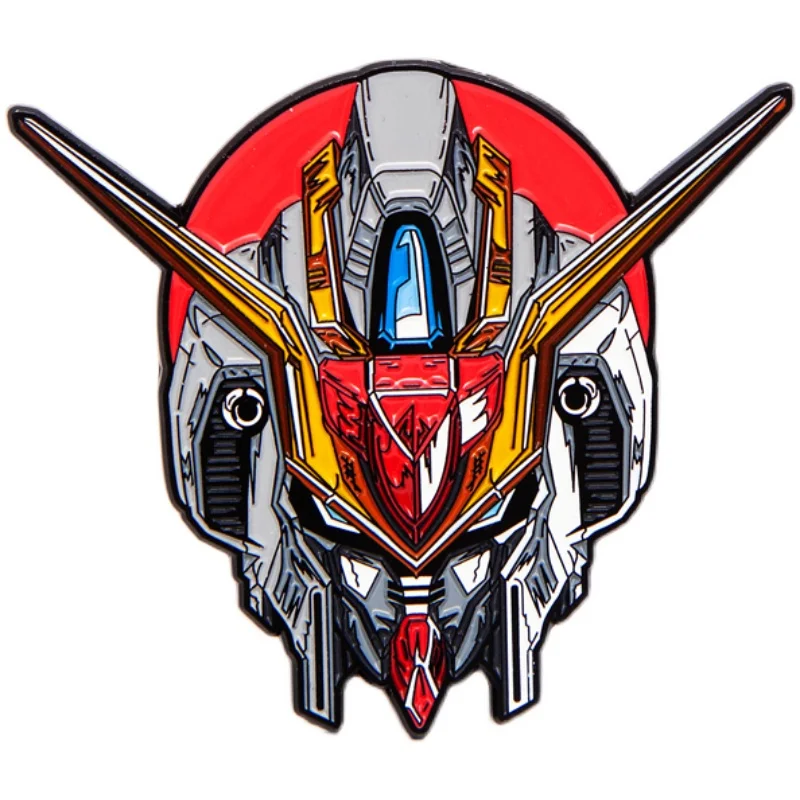 

BANDAI Gundam RX78-7 Brooch Metal Badge Figure Peripheral ACTION Figure Ornament Pendant Model Toys