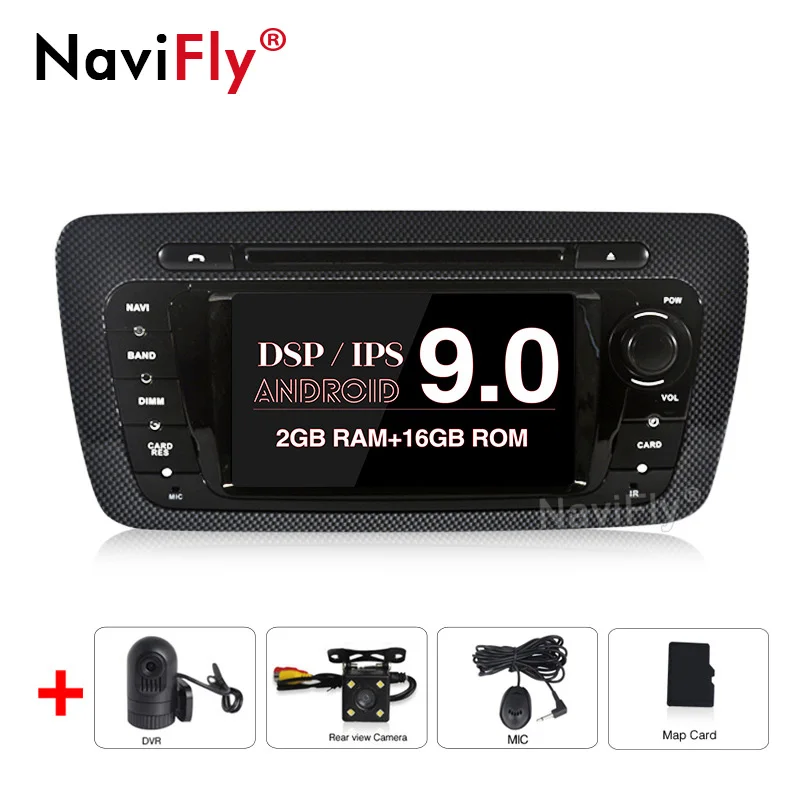 8 ядро ips DSP Android 9,0 Автомобильный мультимедийный dvd плеер радио для Seat Ibiza 6j 2009 2010 2012 2013 с can-bus поддержкой USB, SD карт памяти, WI-FI RDS gps Ibiza - Color: 4Core Camera DVR