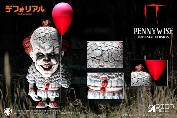 SA6004 SA6004 SA6005 SA6006 1/12 DF IT joker 15 см мягкий винил Defo настоящая серия Pennywise Фигурка Статуя Модель полный набор игрушка для фанатов - Цвет: SA6004