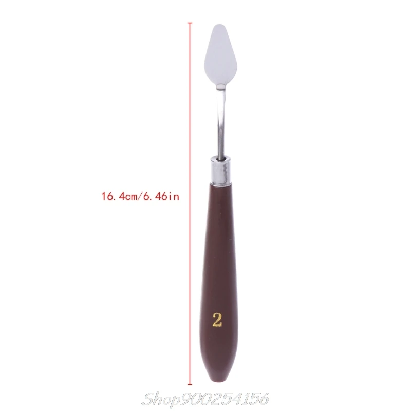 

Artist Stainless Steel Palette Knife Spatula Scraper for Mixing Oil Painting S23 20 Dropshipping