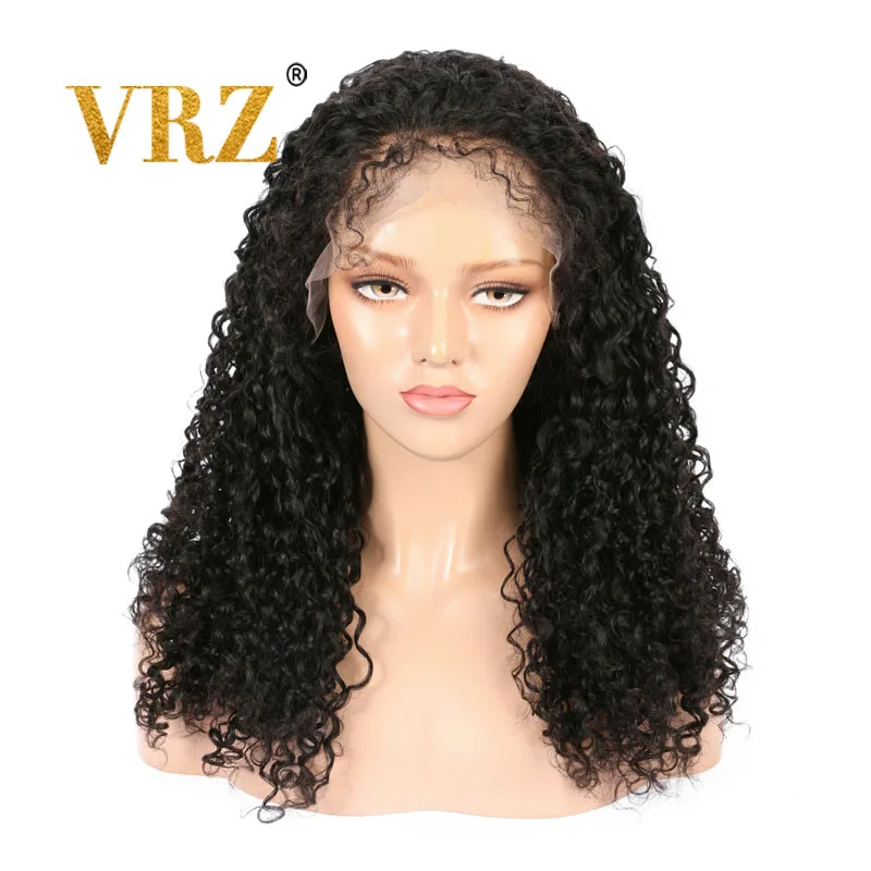 

VRZ Water Wave Human Hair Wigs Lace Front 13X6 Fake Scalp Pre Plucked 360 Lace Frontal Wigs for Black Women High Ratio 150% 180%