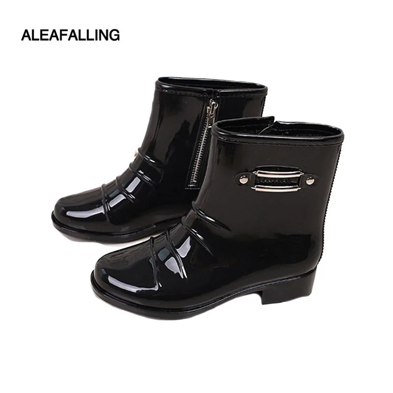Aleafalling/мужские водонепроницаемые непромокаемые сапоги Mujer резиновые короткие