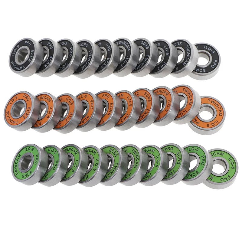 

10 шт. ILQ-9 колеса подшипники из нержавеющей стали высокая производительность роликовые коньки самокат колеса скейтборда зеленый/оранжевый/ч...