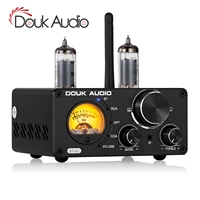 douk audio hifi vacuum tube power amplifier bluetooth 5 0 stereo receiver usb dac coaxopt digital audio amp vu meter 100w100w