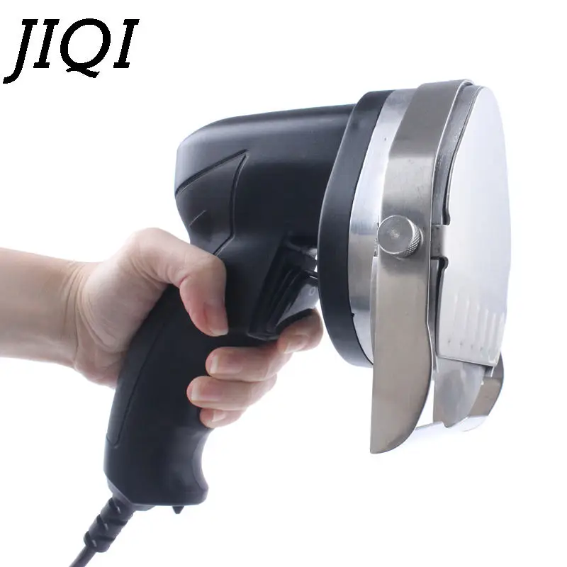 JIQI электрический барбекю мяса слайсер для кебаба Донер Ножи с 2 мя лезвиями