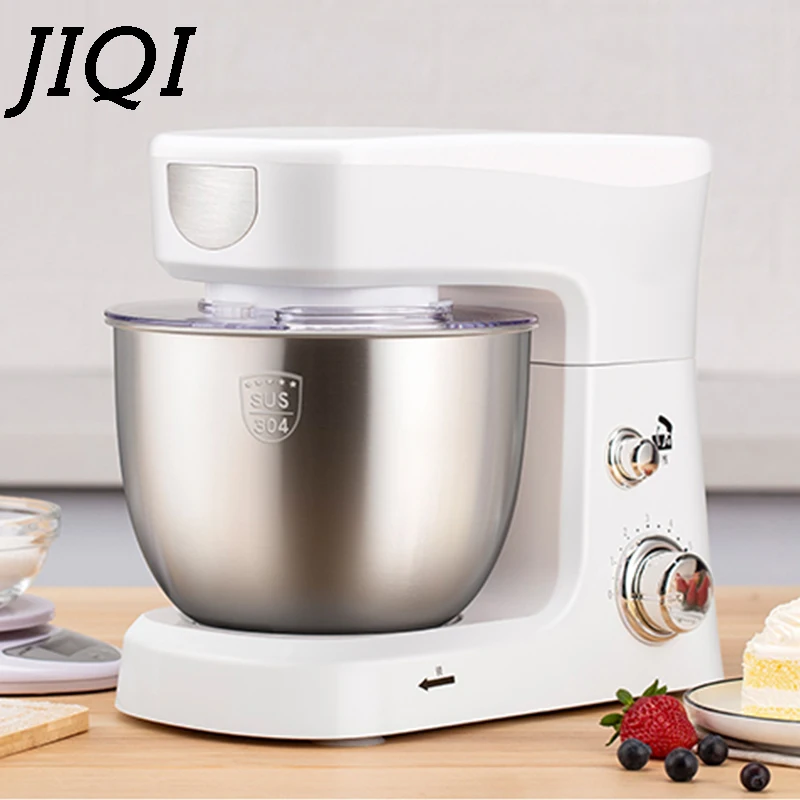 Электрический шеф повар JIQI миксер из нержавеющей стали для взбивания яиц и крема