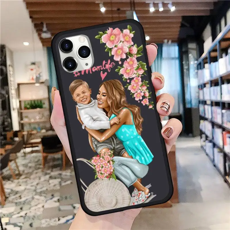 

Baby Mom Phone Case for iPhone 11 12 mini pro XS MAX 8 7 Plus X XS XR
