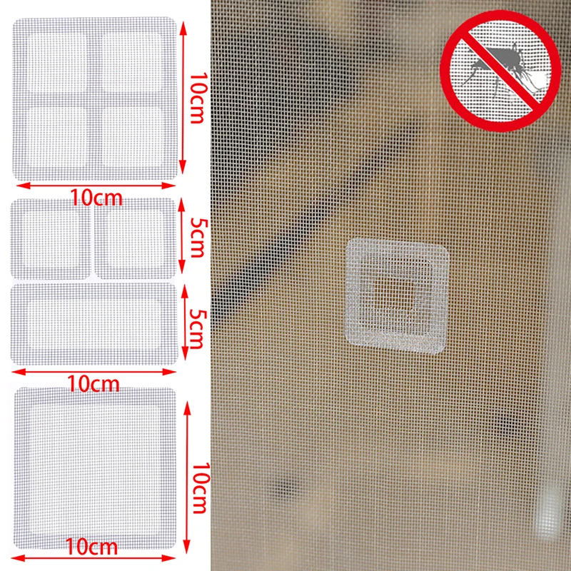 

9Pcs/15pcs Fix Net Window Home Adhesive Anti Mosquito Fly Bug Insect Repair Screen Wall Patch Stickers Mesh Window Screen