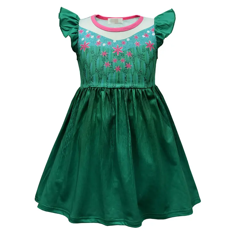 Платье Анны на день рождения для девочек Костюмы принцессы Эльзы маленьких детей