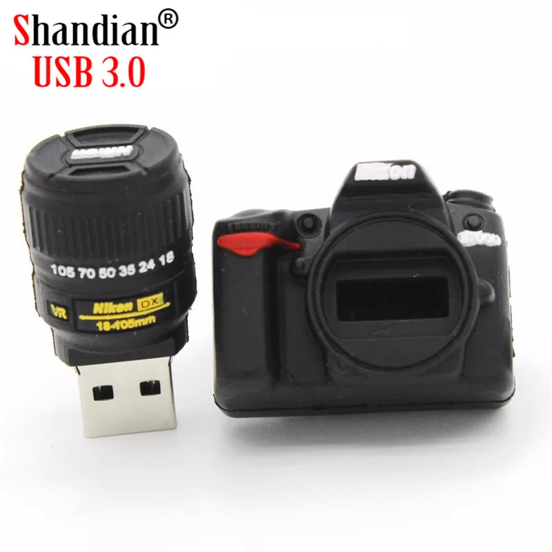 SHANDIAN USB 3 0 оптовая продажа stick Nikon камера Мультфильм Креативный u диск 4 ГБ 8 16 32 64 Гб