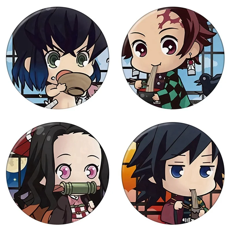 Значки аниме Demon Slayer: Kimetsu No Yaiba брошь значок для косплея школьный портфель| |