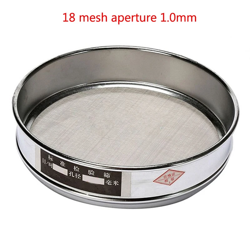 

10~100 Mesh 2 ~ 0.15mm Aperture Lab Standard Test Sieve Stainless Metal 20cm