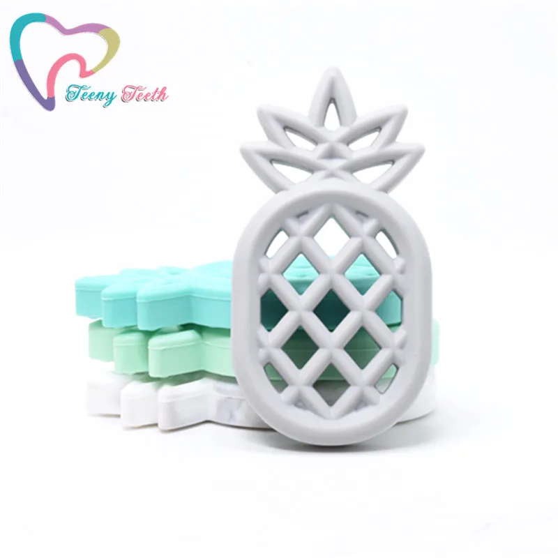 Teeny teeth 5 шт. конфеты цвета силиконовые ананасы детские игрушки для прорезывания