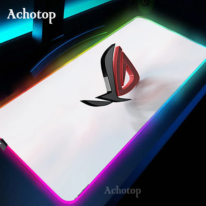 

Asus Rog LED Light Gaming Mouse Mat With Backlight Gaming Play Mats Gaming Setup Backlit Mat Republic of Gamer Mousepad With RGB