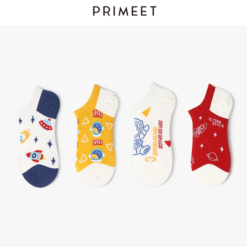 Оригинальные носки Primeet для женщин модные забавные с низким вырезом из