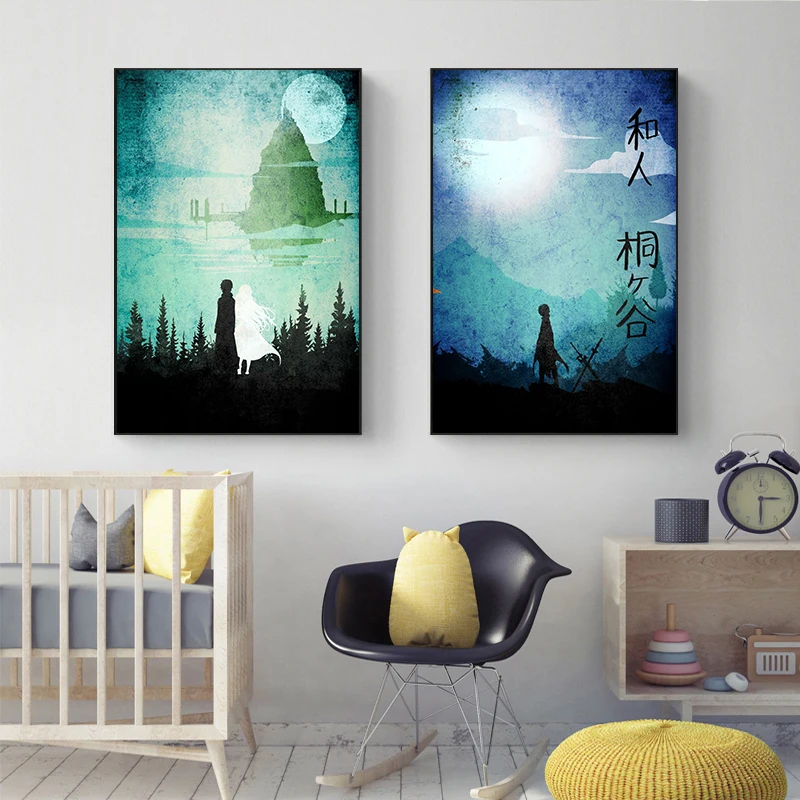 

Sword Art Online Anime Nordic HD Prints Poster Modular Modern Canvas Pictures Painting Living Room Wall Art Home Decoration