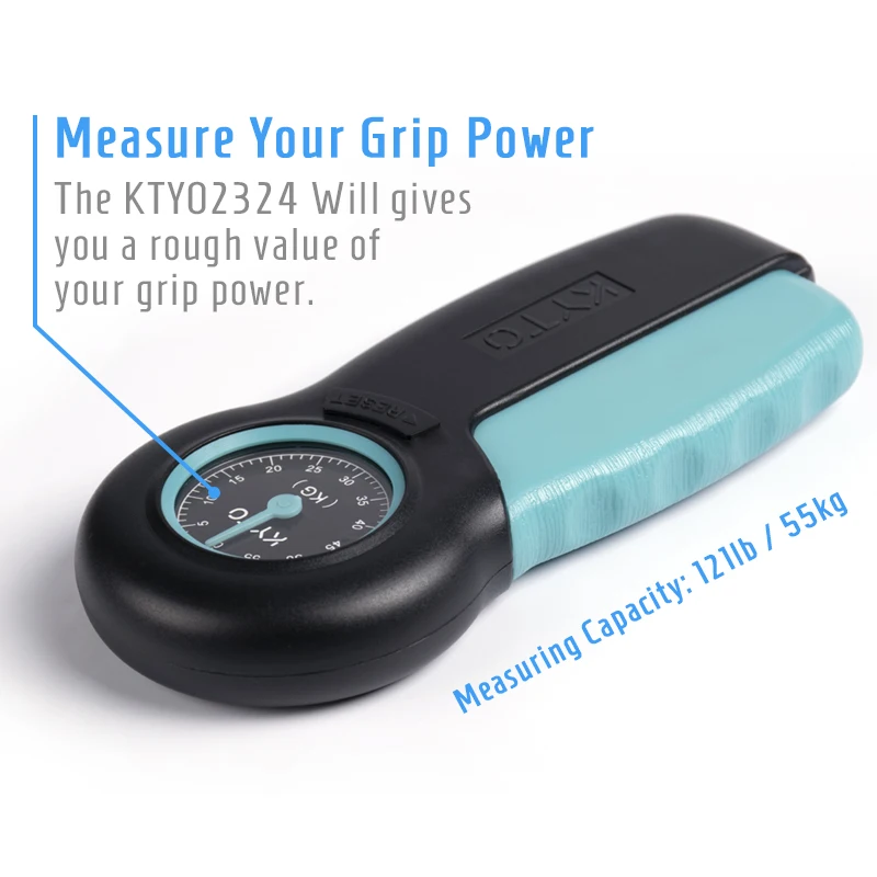 KYTO ручной динамометр с рукояткой измеритель мощности силы руки мощность 121lb / 55