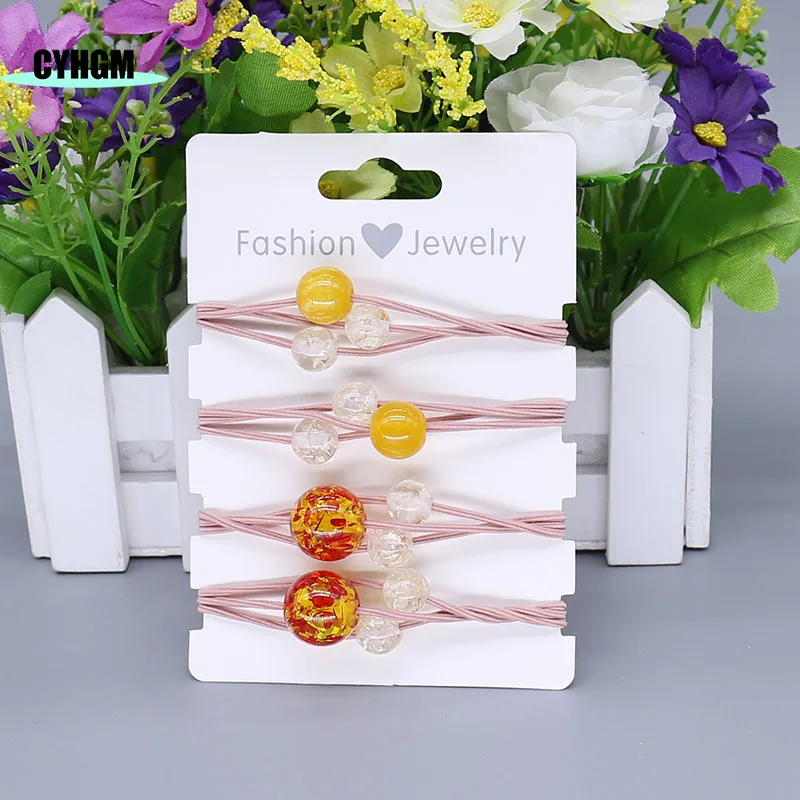 Новая модная резинка для волос аксессуары женские резинки эластичные Оптовая