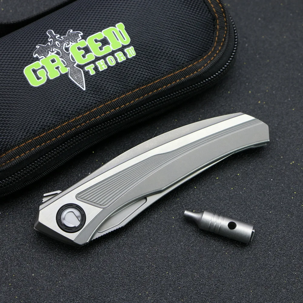 Складной нож TC4 с титановой ручкой для охоты на открытом воздухе кемпинга и