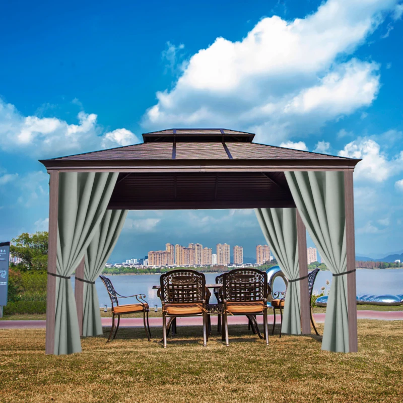 Outdoor Curtains for Patio Rustproof Grommet Top Waterproof Window Curtain Drapes Porch Pergola Cabana Gazebo and Sun Room | Дом и сад