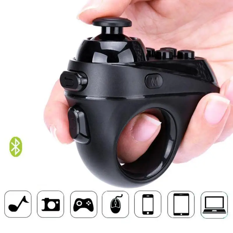 

R1 Ring Wireless Bluetooth-compatible Gamepad VR 3D Virtual Reality Glasses Helmet Remote Control