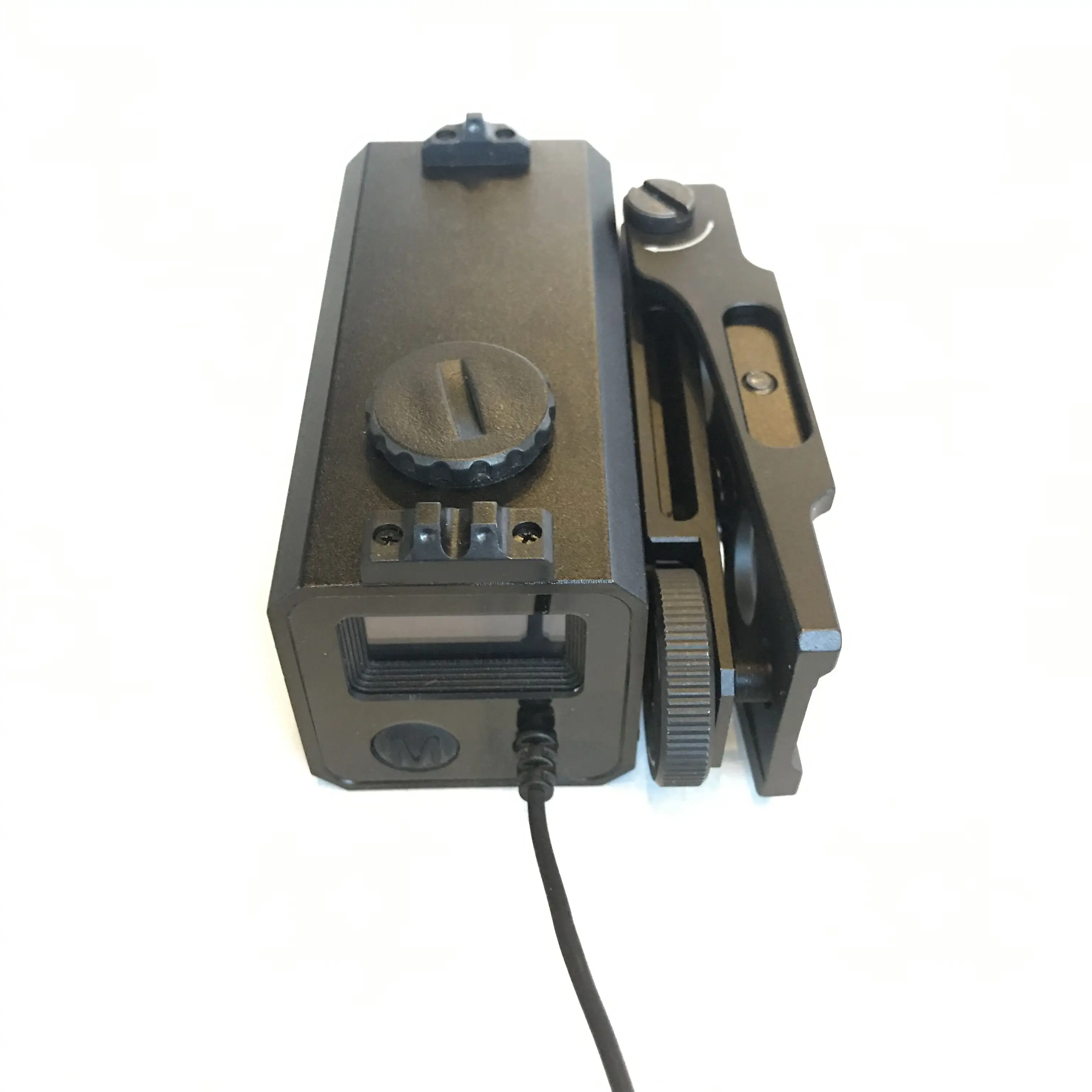 LaserWorks LE032 700 метровый лазерный дальномер из металлического сплава Riflescope mate с кронштейном с регулировкой ветрозащиты - Цвет: Right side Mounting