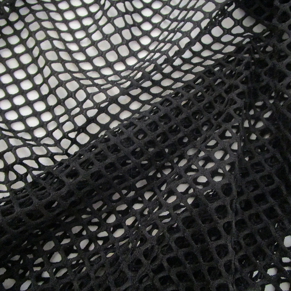 Новая французская эластичная полиэфирная белая сетчатая ткань черная