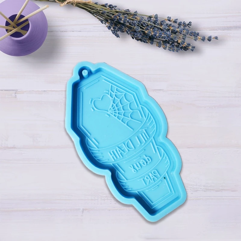 066C Creative Coffin Keychain Epoxy Resin Mold DIY Earrings Pendant Silicone Mould | Украшения и аксессуары