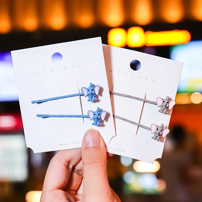 QIANJI2019 корейские аксессуары для волос цвет маленький слон с крыльями девушка