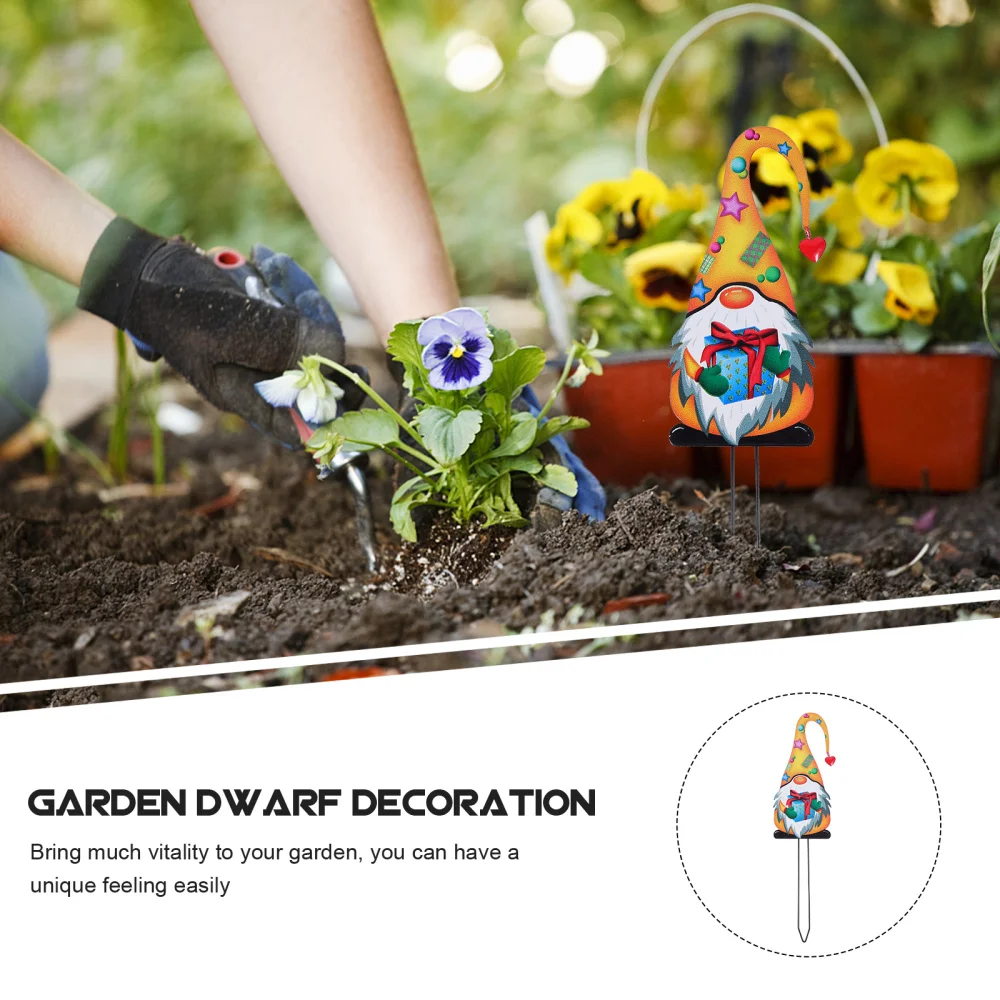 

1pc Outdoor Scene Decor Creative Dwarf Modeling Inserting Ornament Scene Decor