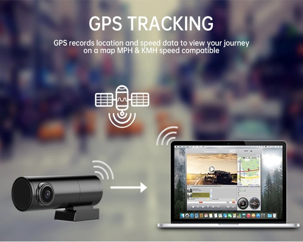 Мини-видеорегистратор AZDOME BN03 скрытый QHD 1440P с Wi-Fi GPS | Автомобили и мотоциклы
