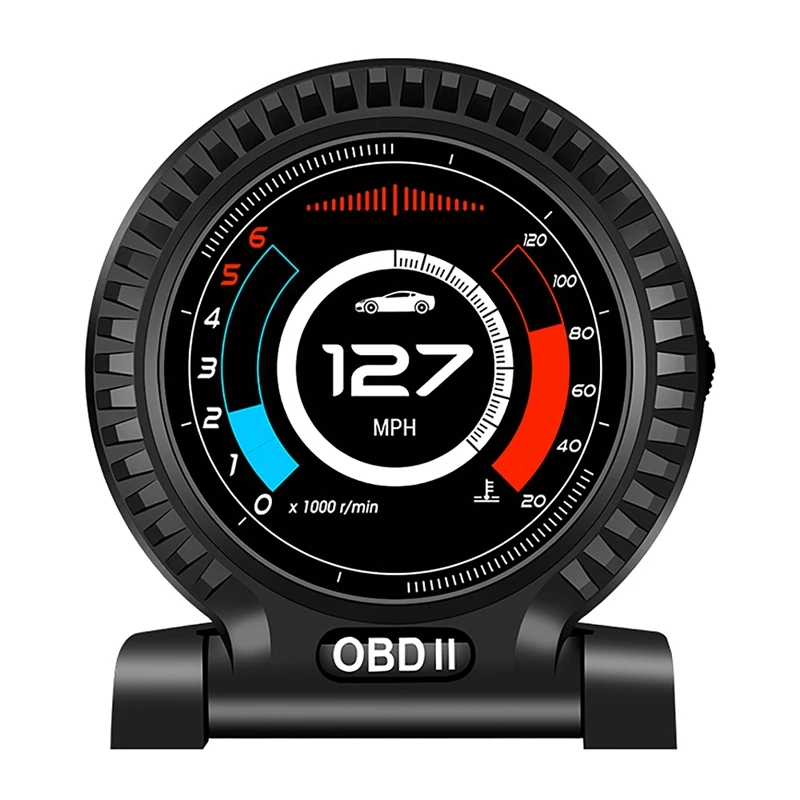 

Автомобильный мультиметр OBD2 HUD с ЖК-дисплеем температуры воды, система OBD2, расход топлива, GPS, скорость сигнализации