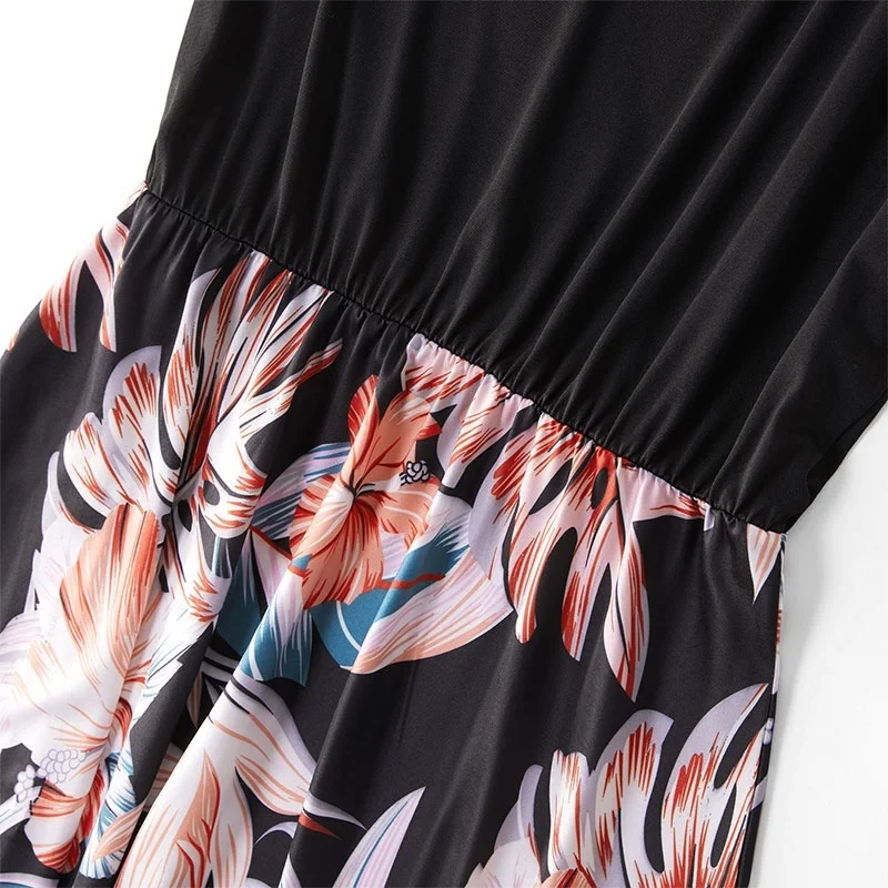 2020 летние платья для мамы и дочки повседневное длинное платье без рукавов с