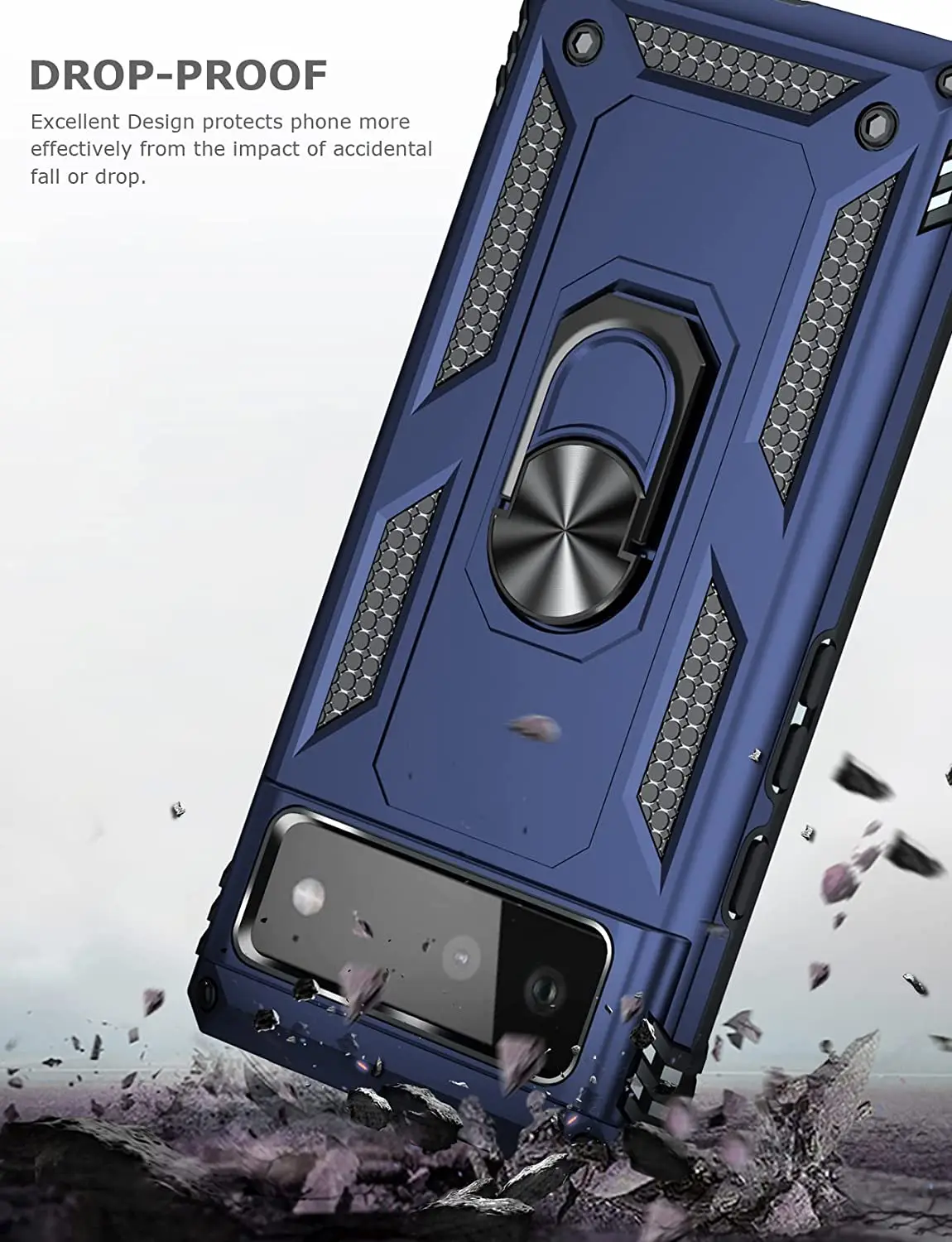 Чехол для телефона Google Pixel 6 Pixel6Pro Pixel6 6Pro 5G кольцо магнитное прочное металлическое