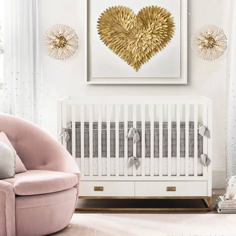 Современный хрустальный настенный светильник в форме шара Золотое бра фейерверк