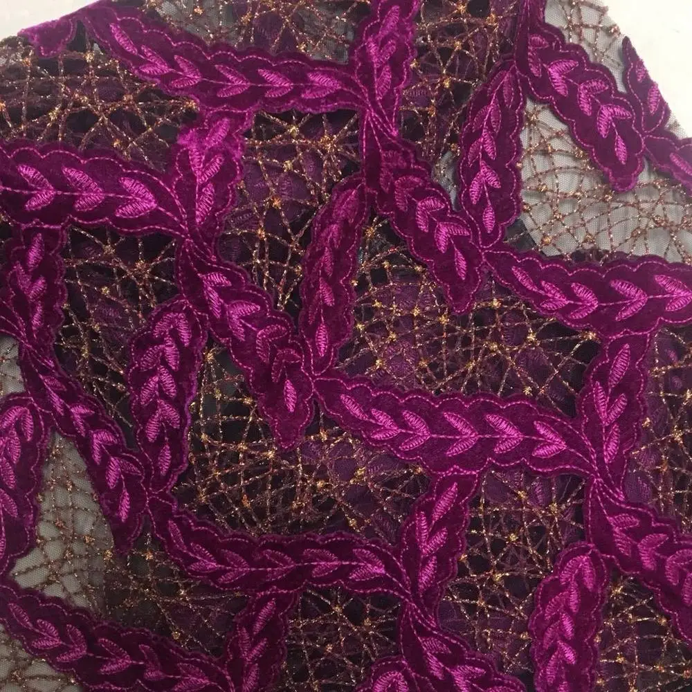 Высокое качество африканская DIY цветочная кружевная ткань нигерийские вышитые