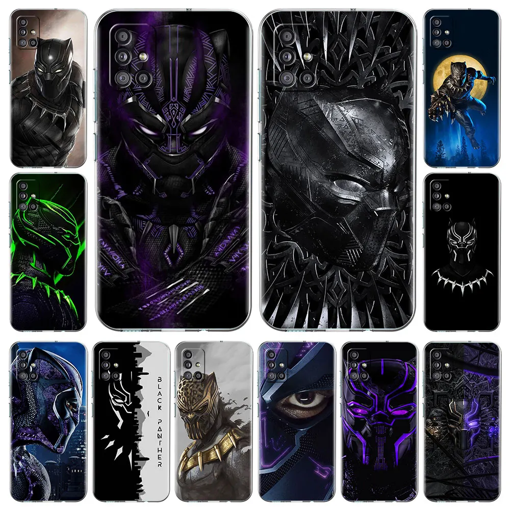 

Black Panther Varanda Claer TPU Phone Case For Samsung Galaxy A52 A51 A72 A71 5G A42 A32 A31 A22 A21s A12 A11 A02 A03s Cover Bag