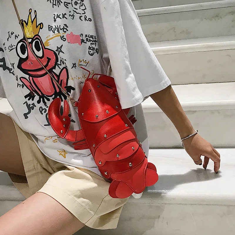 XZP новинка 2020 сумка через плечо с лобстером Маленькая женская сумочка сумки в