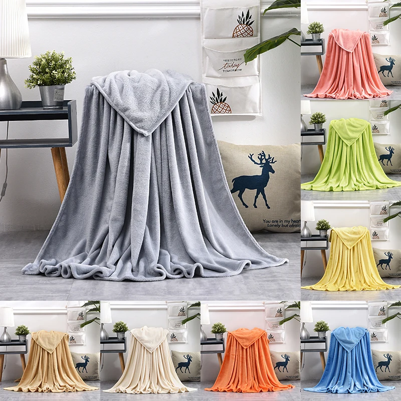 Мягкое теплое одеяло из кораллового флиса фланелевые плюшевые пледы одеяла на