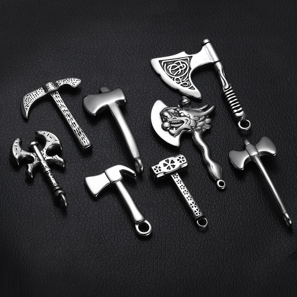 2 шт. топор из нержавеющей стали для ожерелья и браслета | Украшения аксессуары