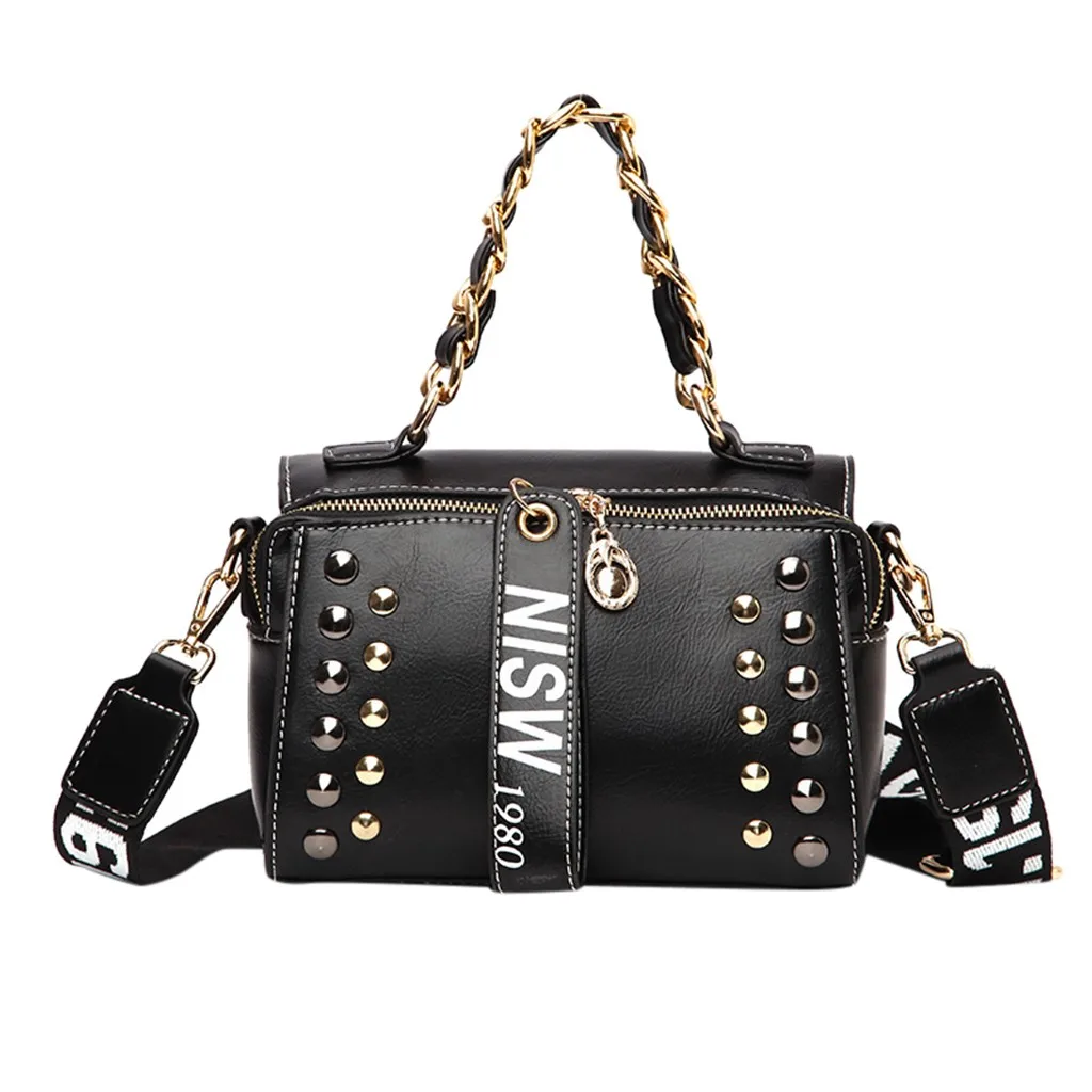 Женская сумка Кроссбоди с заклепками осенняя Повседневная Портативная