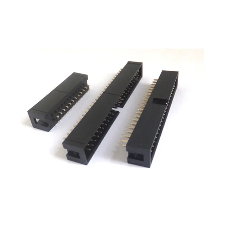 10 шт. Dip 6/10/20/26/34/40 PIN 2 54 мм Штекерный разъем прямое гнездо IDC BOX PCB двухрядный 10P/20P/40P