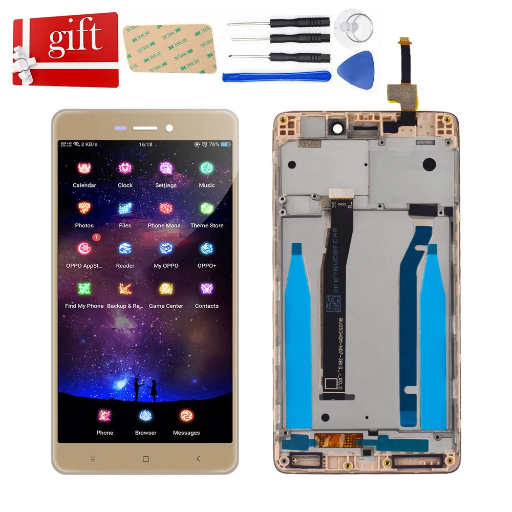 ЖК дисплей для Xiaomi Redmi 3 LCD 3S панель сенсорный экран дигитайзер стекло в сборе с