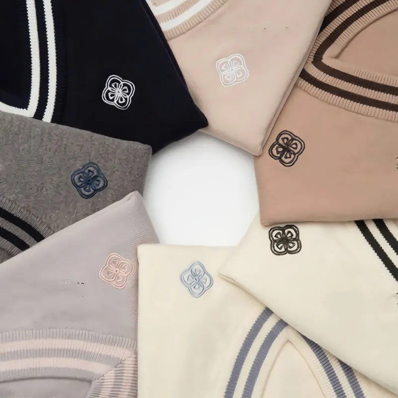 

Японский Школьный жилет для учащихся средней школы, православный свитер JK для девочек, Трикотажная хлопковая Униформа с V-образным вырезом, пуловер в стиле преппи в стиле аниме, косплей