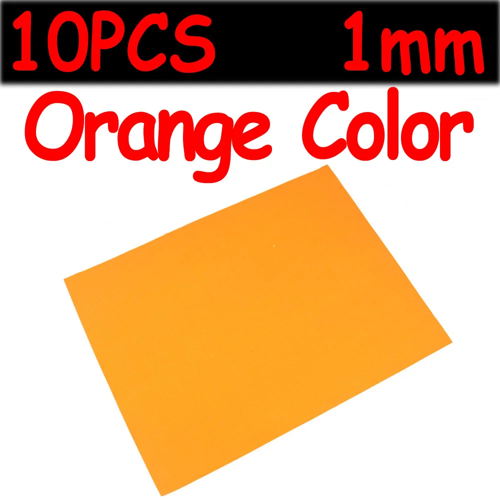 10PCS 1mm Orange Wifreo 10 шт. 24 см X 18 см тонкий брезент на палатку мягкая пена 1 мм муха связывание и материалы для рукоделия хопперы муравьи и жуки мухи Материалы корпуса - Цвет: 10PCS 1mm Orange